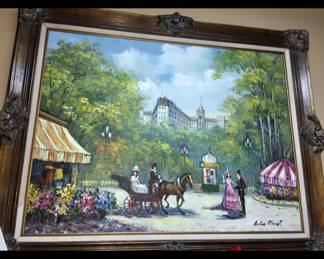 Original Vintage Artwork By Moret