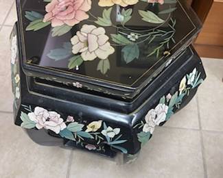Hand painted vintage side table
