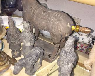 VINTAGE STONE FIGURES 