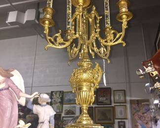 VINTAGE BRASS CANDELABRA