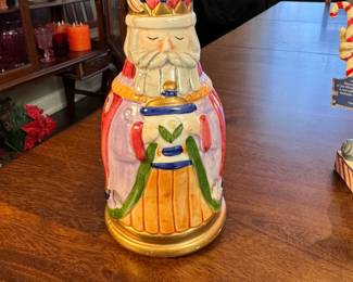 Ceramic wiseman/king tealite holder 6"H