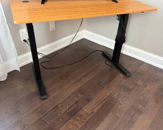 Dewert Okin power ajustable height desk/work table 26"H to 52"H,  5'W x 23"D