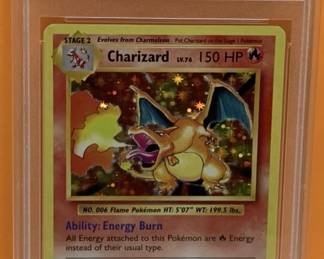 charizard card psa 8