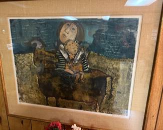 Graciela Rodo Boulanger Lithograph Signed and Numbered Circa 1950s