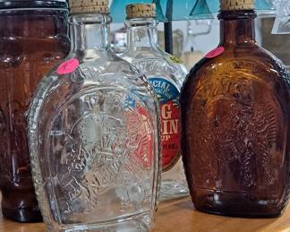 Vintage Log Cabin Bottles