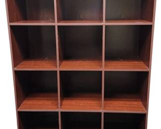 Red Toned Wood Cubby Case