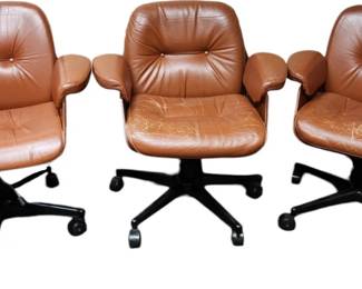 Cinnamon Leather Chairs