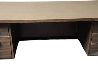 Vintage Gray Wood Desk