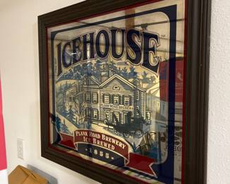 Ice House Bar Mirror