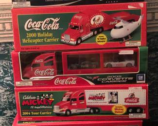 Coca-Cola Die Cast Trucks.