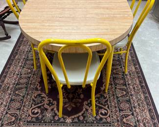 Kitchen Table and Chairs, area rug