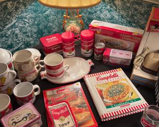 Various Campbell’s Soup Collectables