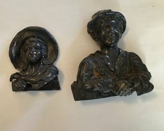 Vintage cast iron store display markers