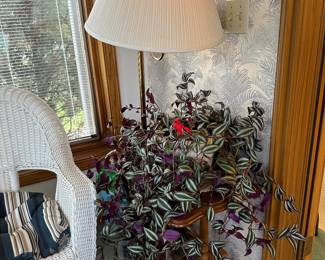 And another plant! On a lamp stand!