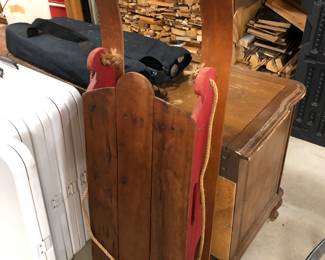 Vintage wood sled