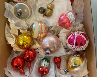 Vintage Christmas Ornaments.