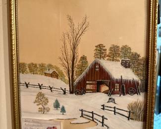 Local artist framed print