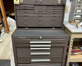 Vintage metal tool chest