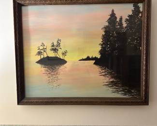 Vintage framed print