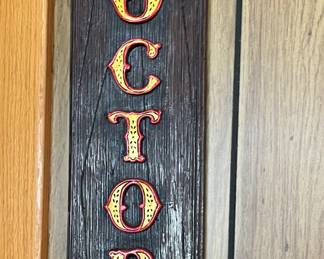 Vintage Bar sign walk in doctor man or beast