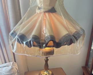 View of ruffled skirt shade