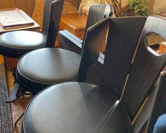 Vintage bar stools set of 4 front