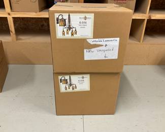 Brand new hanging light fixtures.