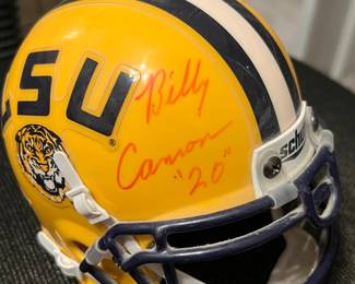 Lsu Collectible Helmet Signed by Bill Cannon