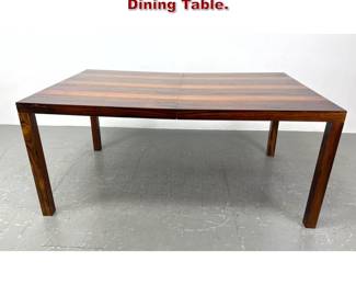 Lot 379 Milo Baughman Style Rosewood Dining Table. 