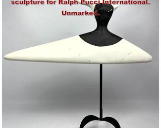 Lot 250 Ruben Toledo mannequin Table sculpture for Ralph Pucci International. Unmarked.