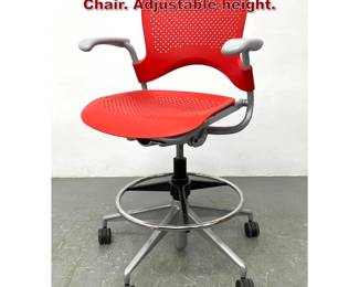 Lot 408 Herman Miller office Draftsman Chair. Adjustable height. 