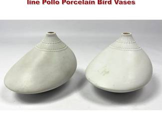 Lot 67 Tapio Wirkkala for Rosenthal Studioline Pollo Porcelain Bird Vases