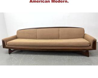 Lot 482 Adrian Pearsall Style Sofa Couch. American Modern. 