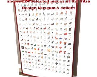 Lot 201 Vitra The Chair Collection Poster  shows 224 selected pieces of the Vitra Design Museum s collect