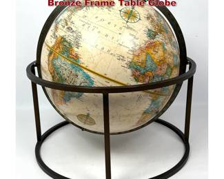 Lot 137 Mid Century Paul McCobb Style Bronze Frame Table Globe