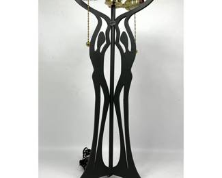 Lot 156 Stylish Steel figural silhouette lamp. 