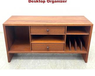 Lot 240 Mid Century Modern Walnut Desktop Organizer