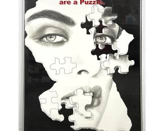 Lot 495 Frank Gastelum signed Print. Women are a Puzzle. 