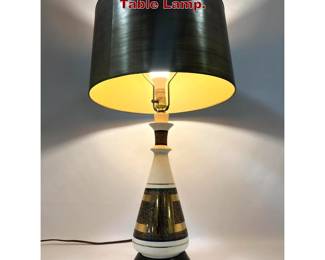 Lot 454 50s Modernist cone form Table Lamp. 