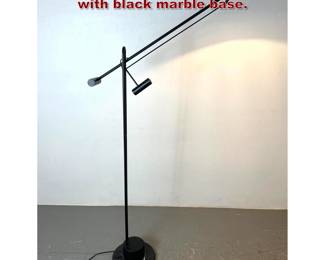Lot 320 Italian style Cantilever floor lamp with black marble base. 