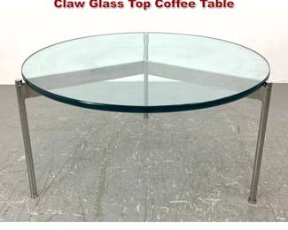 Lot 340 Ward Bennett Brickel Associates Claw Glass Top Coffee Table