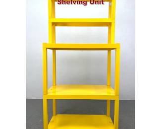 Lot 374 Modular Yellow Plastic Stackable Shelving Unit