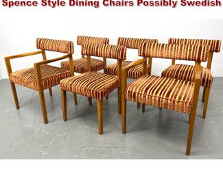 Lot 369 Set 6 Birch Mid Century Edmund Spence Style Dining Chairs Possibly Swedish