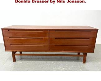 Lot 433 Scandinavian Modern Teak Credenza Double Dresser by Nils Jonsson. 