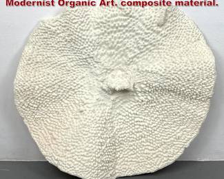 Lot 331 Cast Faux Coral Wall Sculpture. Modernist Organic Art. composite material. 