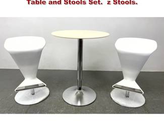 Lot 404 Zed Infiniti Designers Tall Bar Cafe Table and Stools Set. z Stools. 