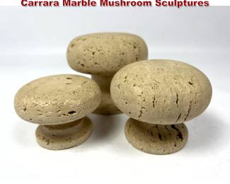 Lot 52 1970s Fratelli Mannelli Italy Italian Carrara Marble Mushroom Sculptures