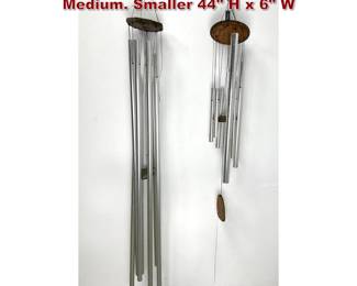Lot 488 Garden wind Chimes. Large and Medium. Smaller 44 H x 6 W 