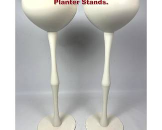 Lot 239 Pair Erwine and Estelle Laverne Planter Stands. 