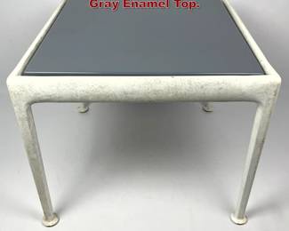 Lot 130 Richard Schultz 1966 End Table with Gray Enamel Top. 